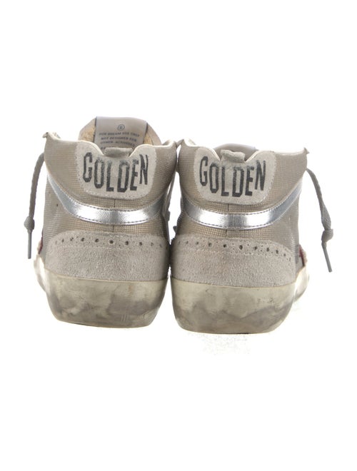 Golden Goose Suede Colorblock Pattern Sneakers