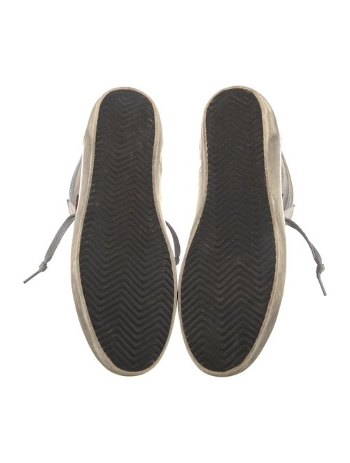 Golden Goose Suede Colorblock Pattern Sneakers