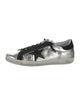 Golden Goose Leather Colorblock Pattern Sneakers