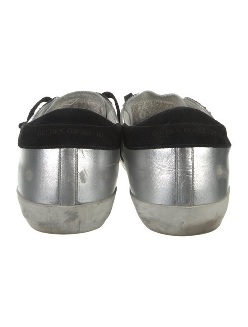 Golden Goose Leather Colorblock Pattern Sneakers