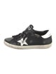 Golden Goose Leather Graphic Print Sneakers