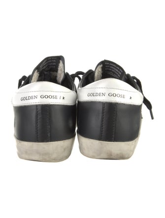 Golden Goose Leather Graphic Print Sneakers