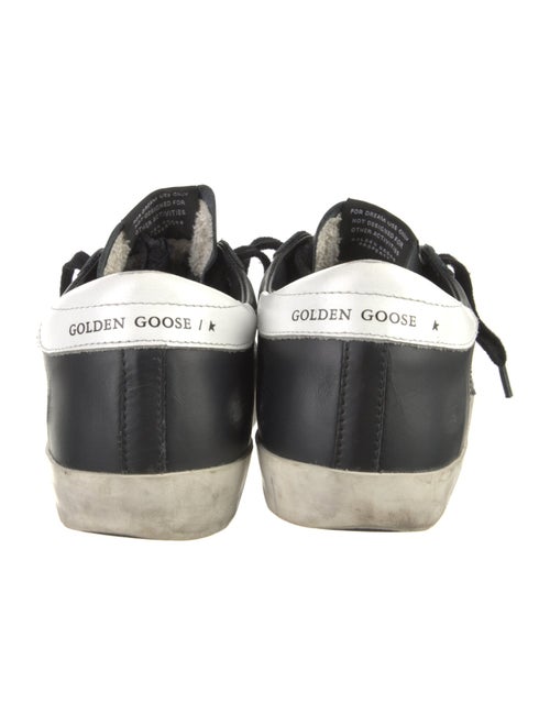 Golden Goose Leather Graphic Print Sneakers