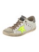 Golden Goose Leather Printed Sneakers
