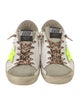 Golden Goose Leather Printed Sneakers