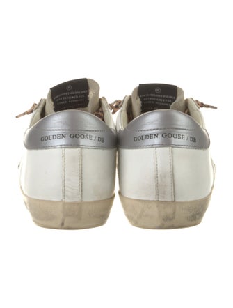 Golden Goose Leather Printed Sneakers