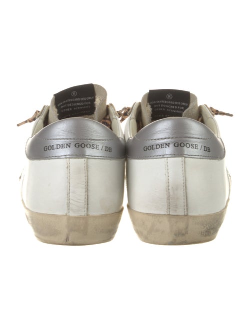 Golden Goose Leather Printed Sneakers