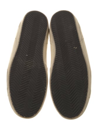 Golden Goose Leather Printed Sneakers