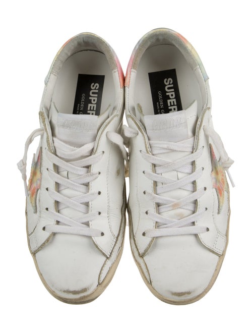 Golden Goose Leather Tie-Dye Print Sneakers