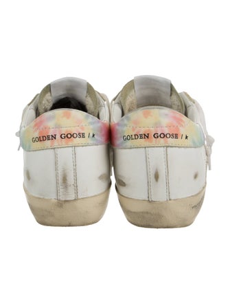 Golden Goose Leather Tie-Dye Print Sneakers