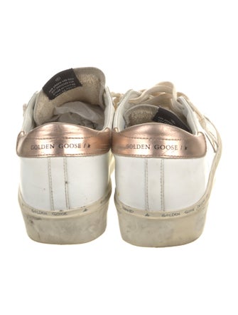 Golden Goose Leather Printed Sneakers