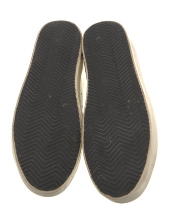 Golden Goose Leather Printed Sneakers