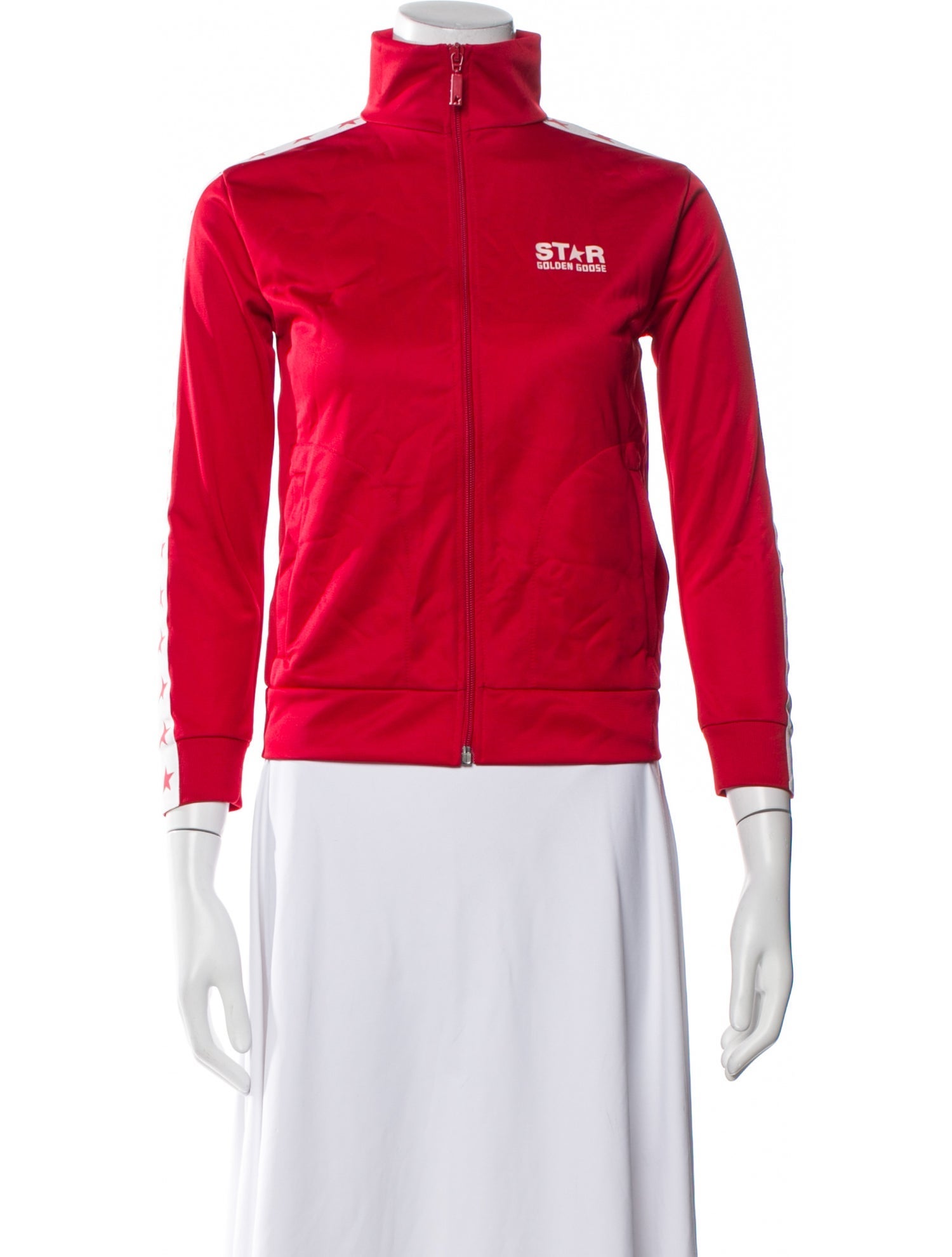 Golden Goose Graphic Print Biker Jacket