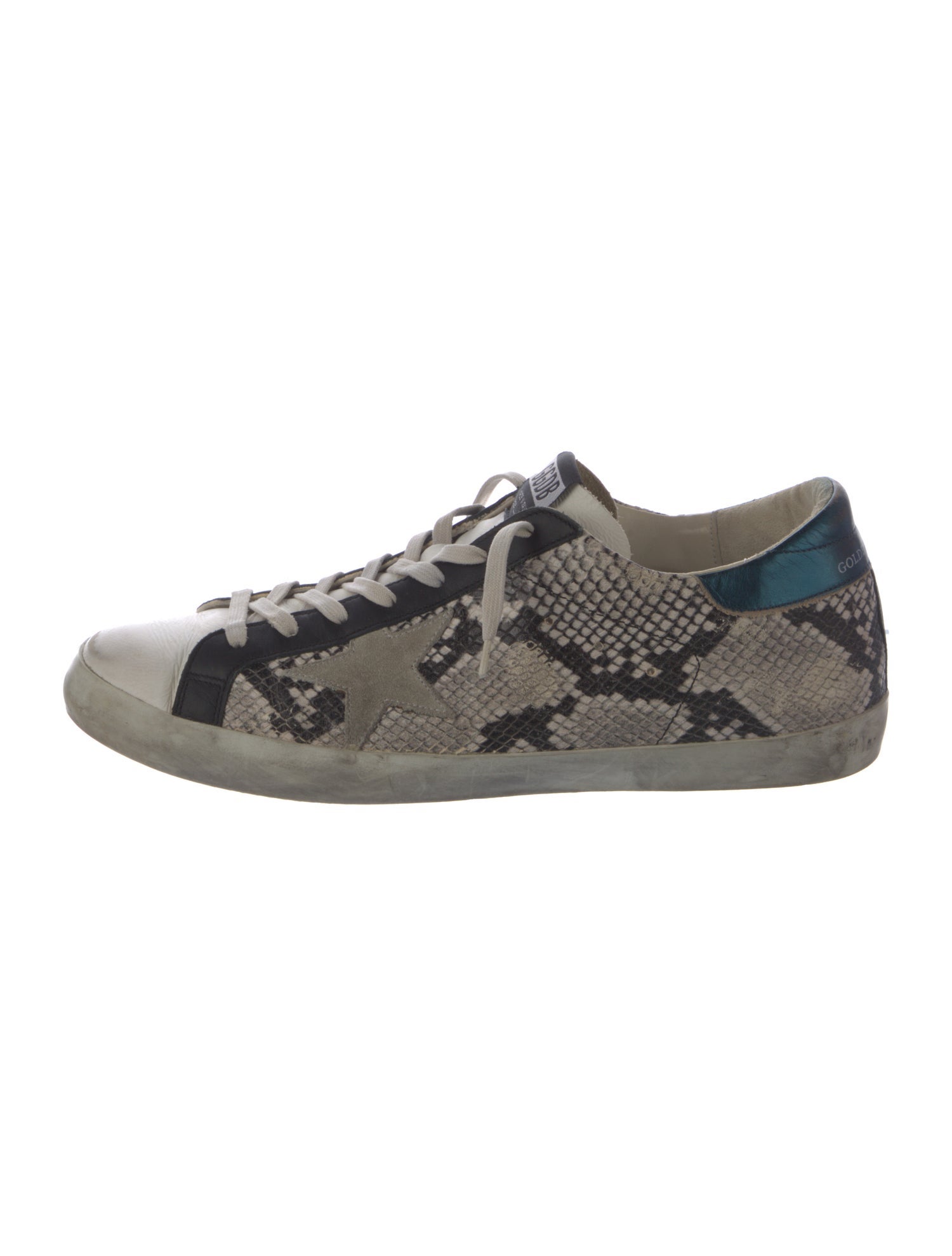 Golden Goose Snakeskin Animal Print Sneakers