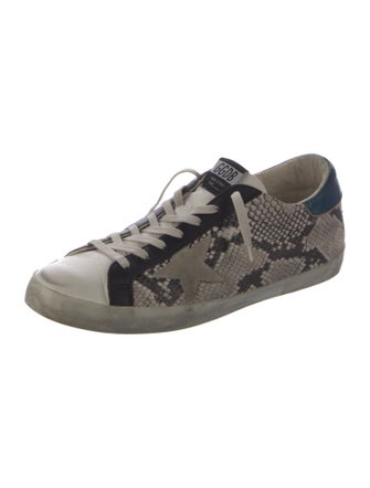 Golden Goose Snakeskin Animal Print Sneakers