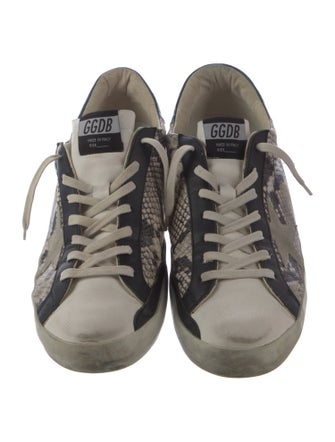 Golden Goose Snakeskin Animal Print Sneakers