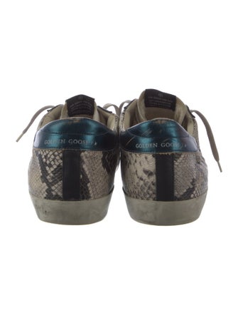 Golden Goose Snakeskin Animal Print Sneakers