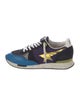 Golden Goose Suede Colorblock Pattern Sneakers