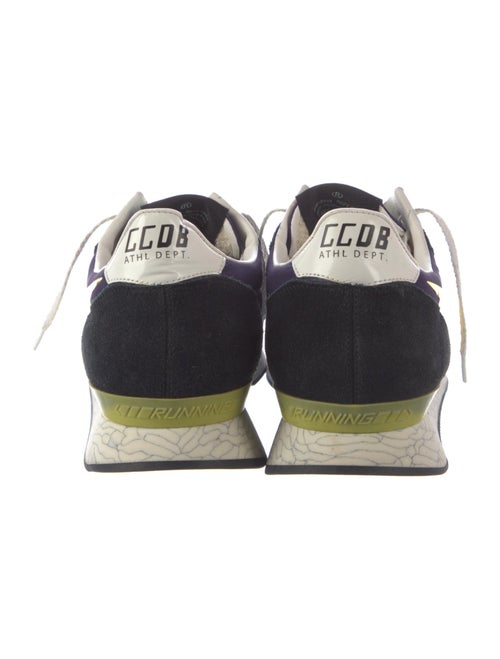 Golden Goose Suede Colorblock Pattern Sneakers