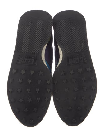 Golden Goose Suede Colorblock Pattern Sneakers