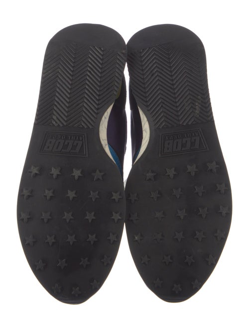 Golden Goose Suede Colorblock Pattern Sneakers