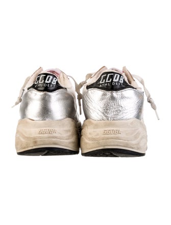 Golden Goose Leather Colorblock Pattern Sneakers