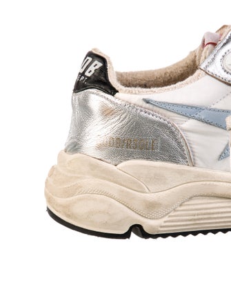 Golden Goose Leather Colorblock Pattern Sneakers