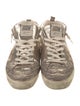 Golden Goose Leather Printed Sneakers