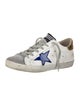 Golden Goose Leather Animal Print Sneakers