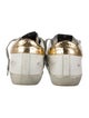 Golden Goose Leather Animal Print Sneakers