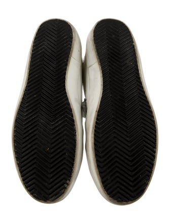 Golden Goose Leather Animal Print Sneakers