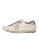 Golden Goose Leather Printed Sneakers