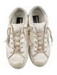 Golden Goose Leather Printed Sneakers