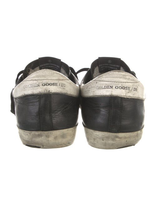 Golden Goose Leather Graphic Print Sneakers