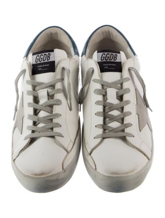 Golden Goose Leather Distressed Accents Sneakers