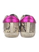 Golden Goose Leather Animal Print Sneakers