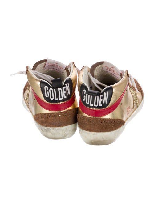 Golden Goose Leather Printed Sneakers
