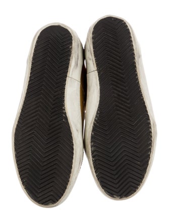 Golden Goose Leather Printed Sneakers