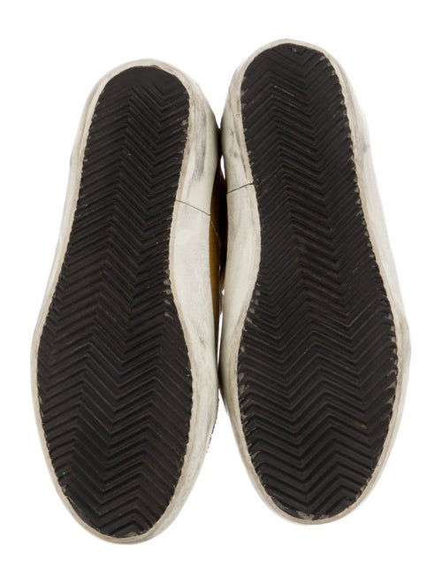 Golden Goose Leather Printed Sneakers