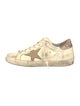 Golden Goose Leather Glitter Accents Sneakers