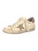 Golden Goose Leather Glitter Accents Sneakers