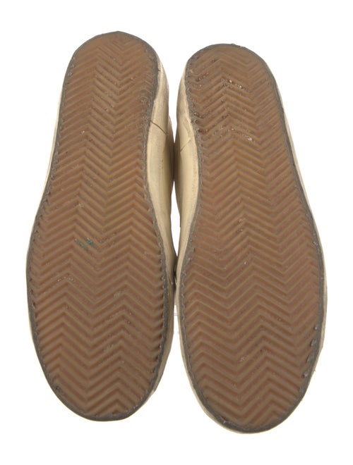 Golden Goose Leather Glitter Accents Sneakers