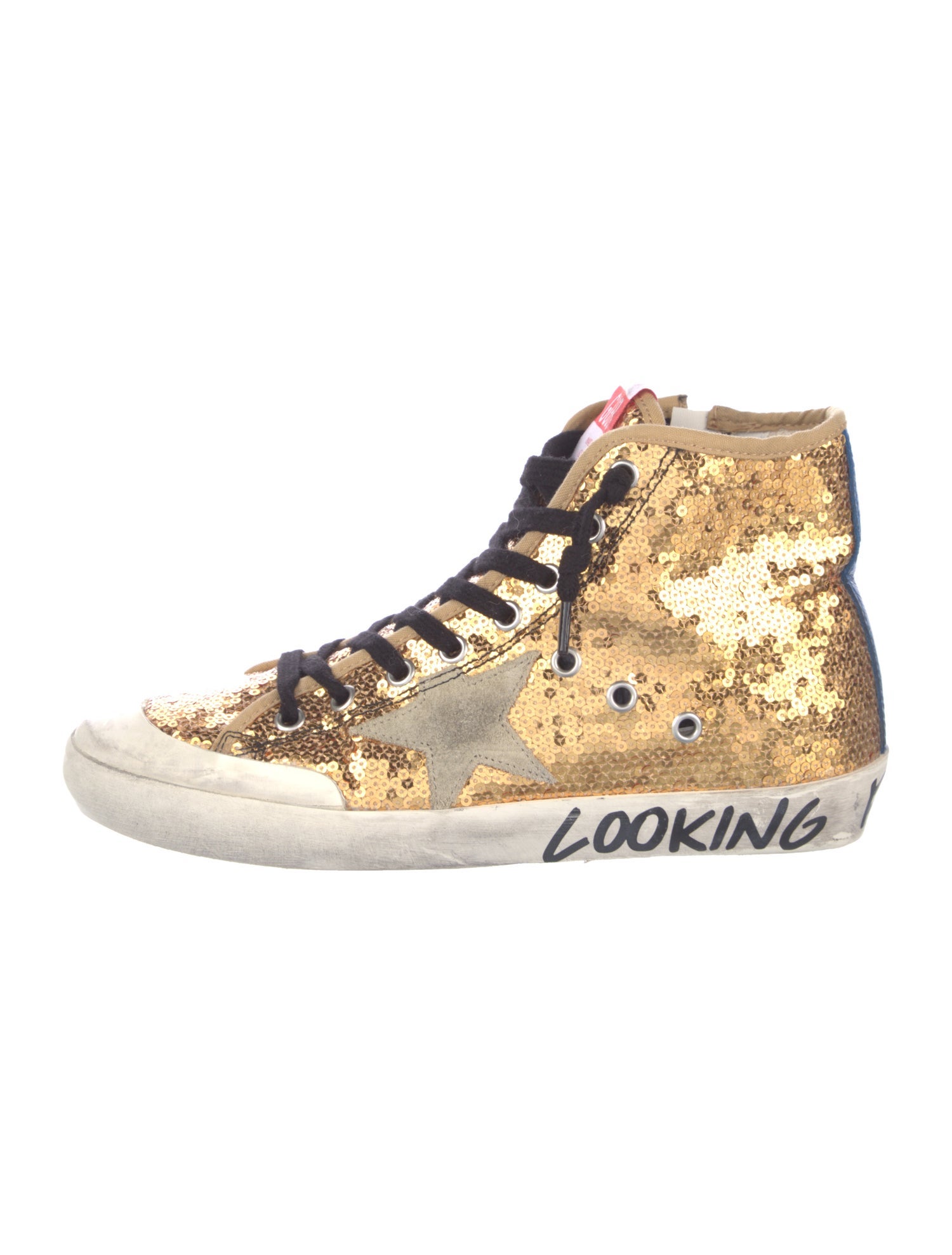 Golden Goose Sequins Printed Sneakers