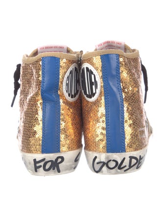 Golden Goose Sequins Printed Sneakers