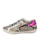 Golden Goose Leather Animal Print Sneakers