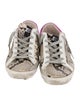 Golden Goose Leather Animal Print Sneakers