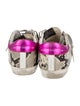 Golden Goose Leather Animal Print Sneakers