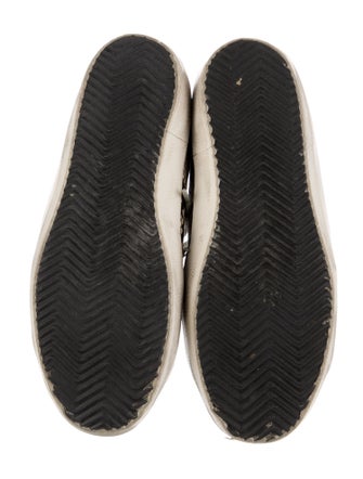 Golden Goose Leather Animal Print Sneakers