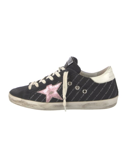 Golden Goose Canvas Printed Sneakers