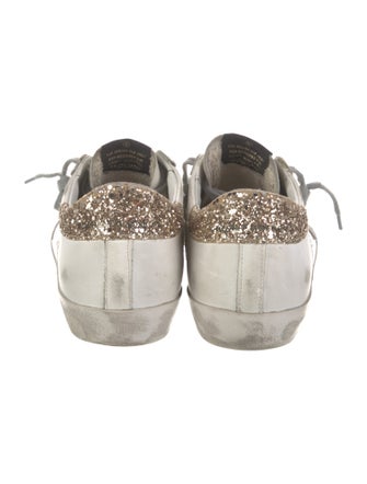 Golden Goose Leather Colorblock Pattern Sneakers